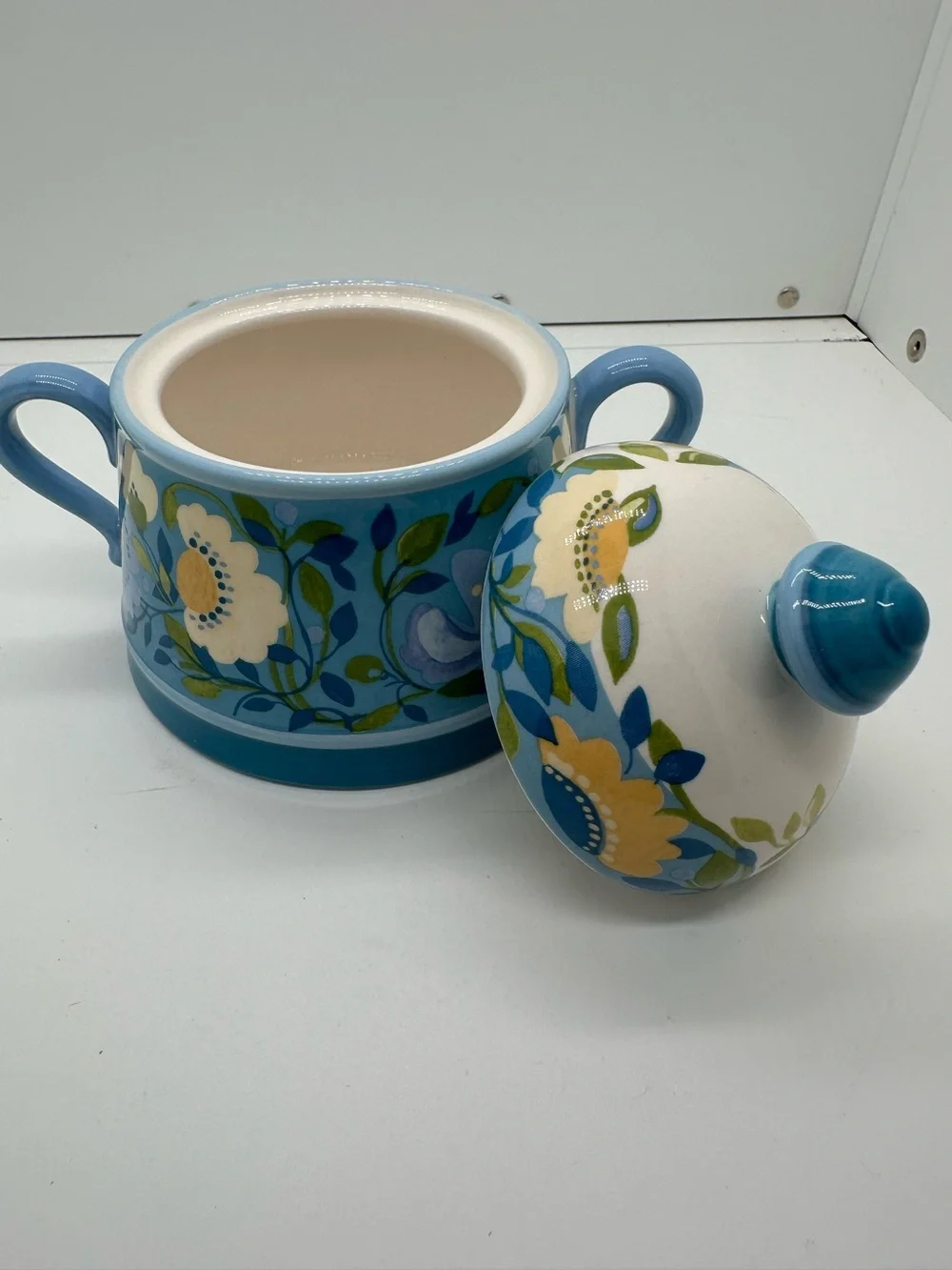 Kim Parker Home~ Chicory Hymn Spode ceramic Cream and Sugar Set - Picture 7 of 10